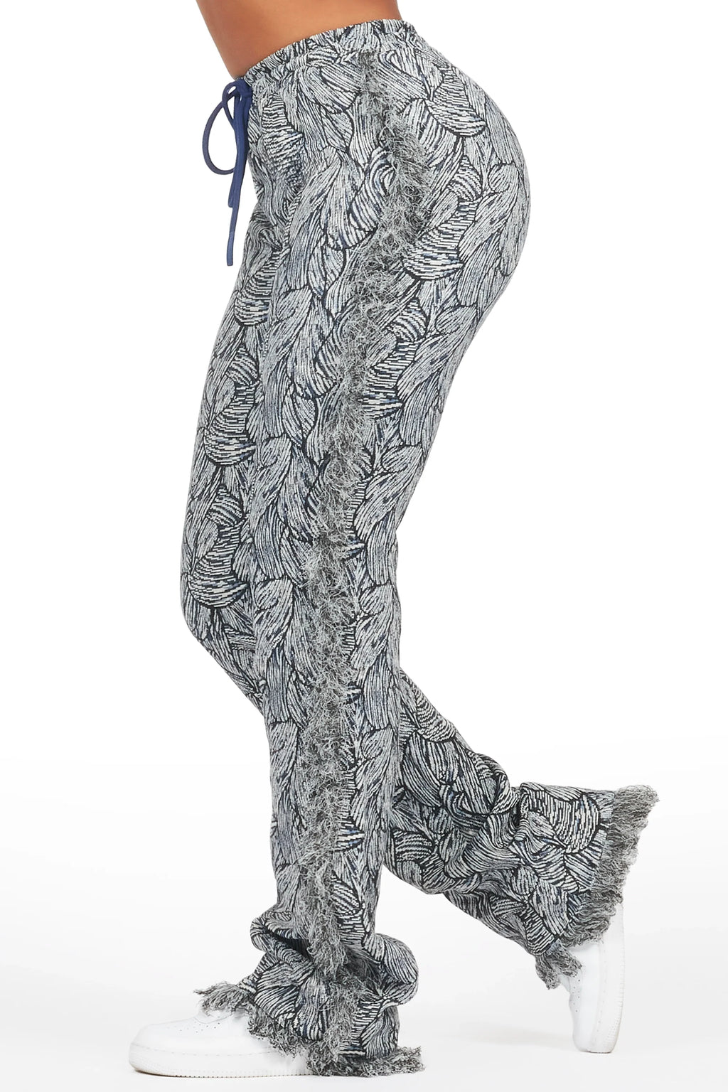 Syncere Navy Tapestry Stacked Pant