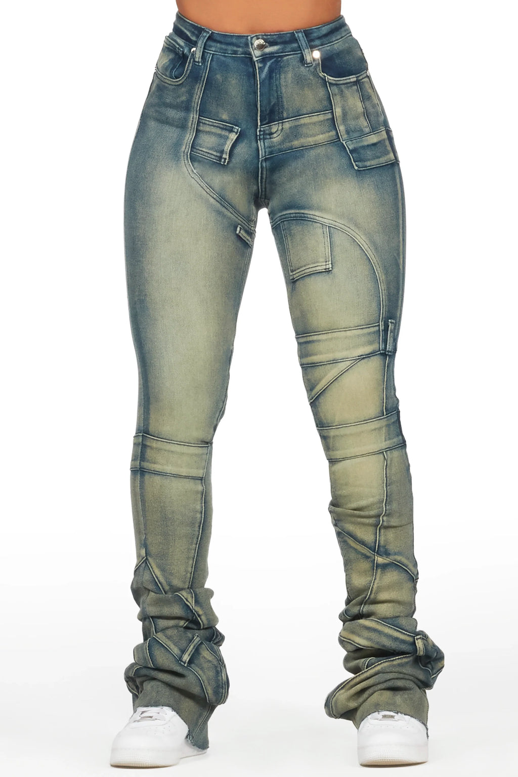 Wynter Tinted Dark Wash Super Stacked Jean