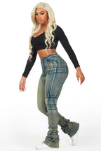 Wynter Tinted Dark Wash Super Stacked Jean