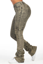 Wynter Dirty Washed Black Super Stacked Jean