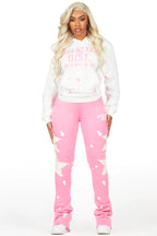 Jaden White/Pink Super Stacked Trackset