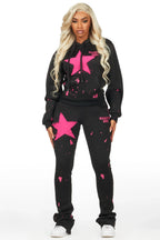 Aeriana Black/Pink Super Stacked Trackset