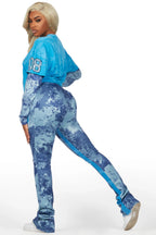 Chriseana Blue/Digital Camo Double Layer T-Shirt Trackset