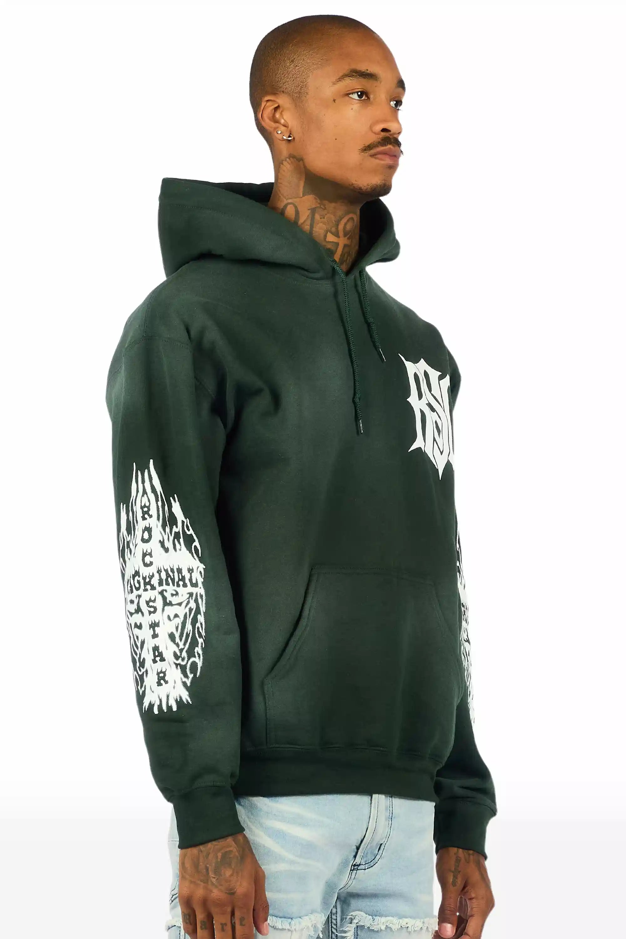 Lyrex Green/White Graphic Hoodie