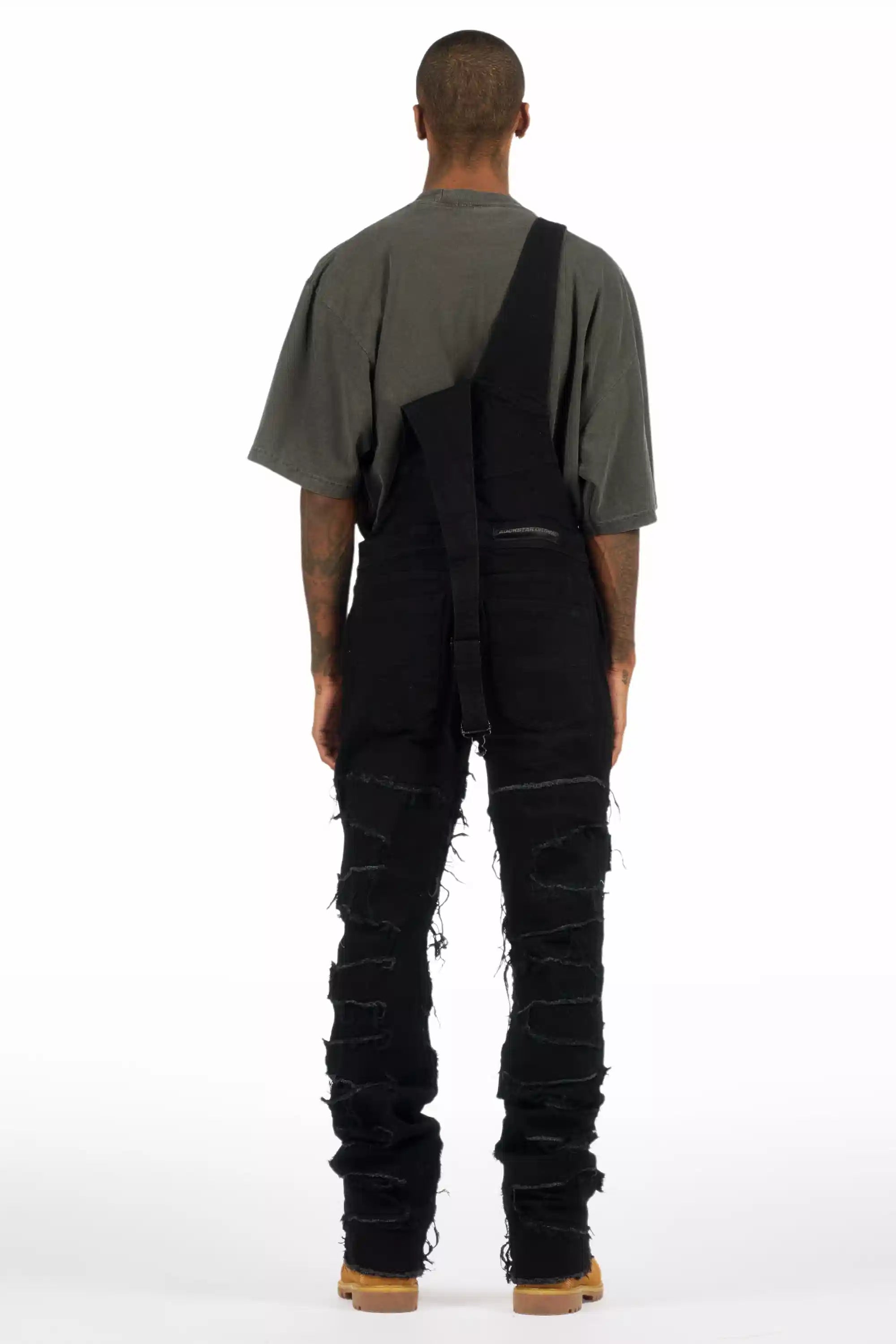 Alfie Black Denim Overall