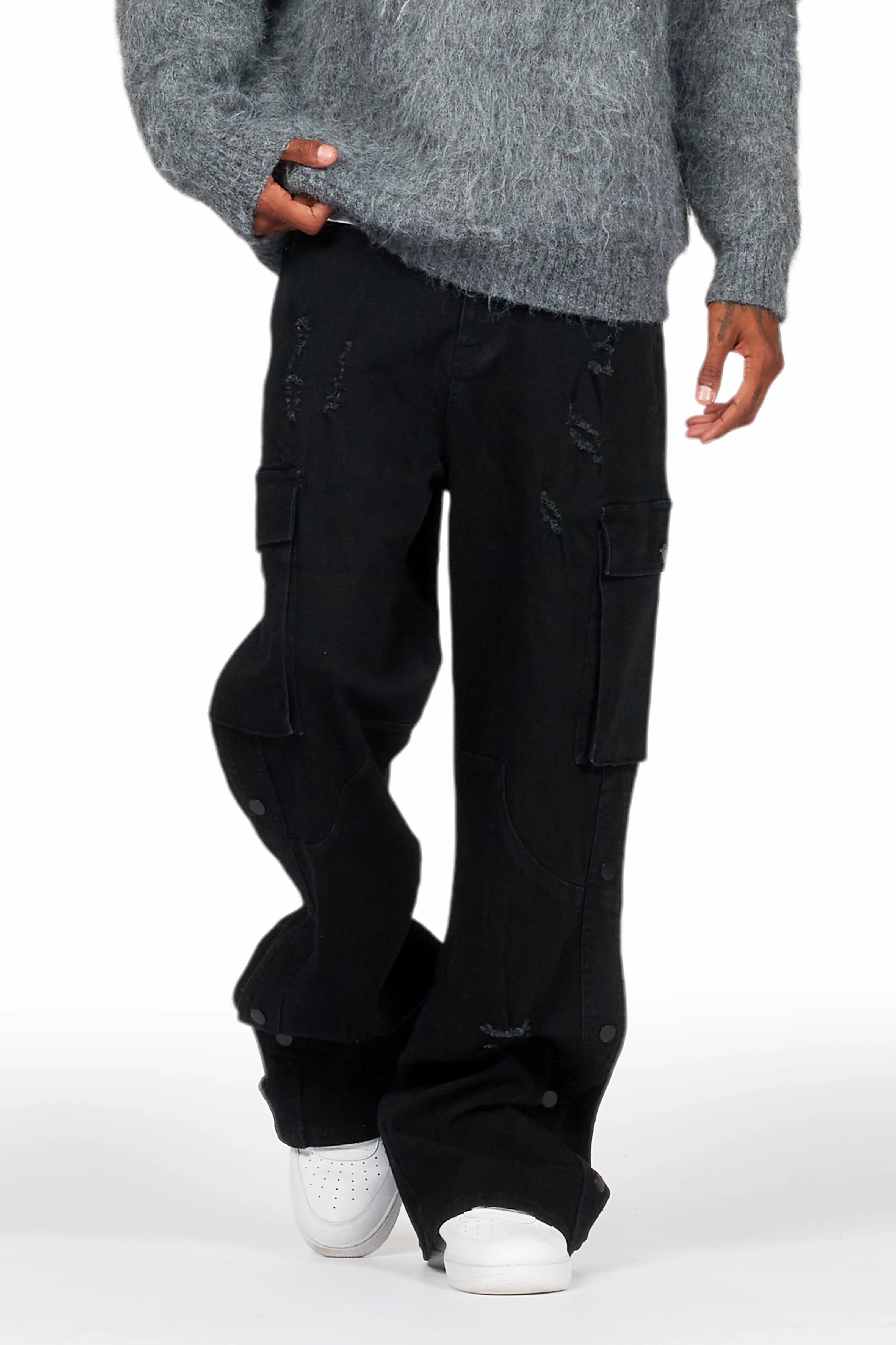 Kuiper Black Baggy Fit Jean