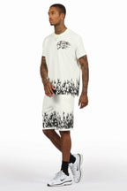 Bubble White T-Shirt/Short Set