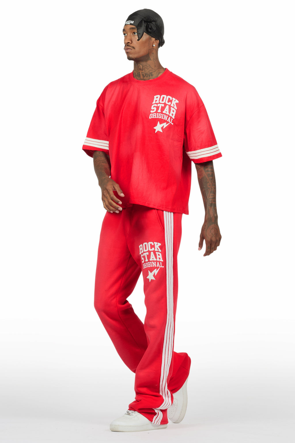 Gerrit Red T-Shirt/Stacked Flare Track Set