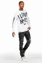 Yves Grey Skinny Cargo Jean