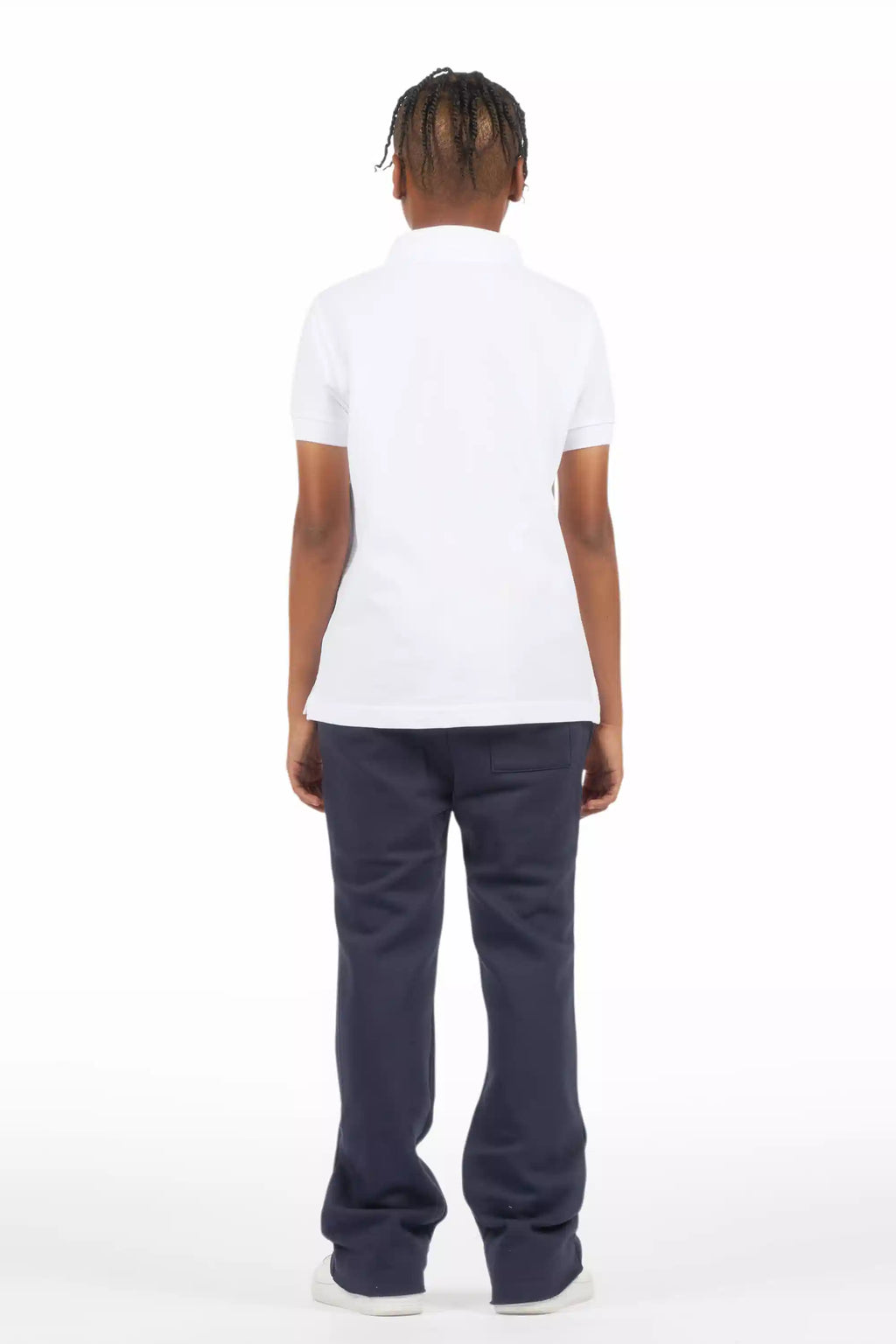 Boys Alpine Navy Stacked Trackpant