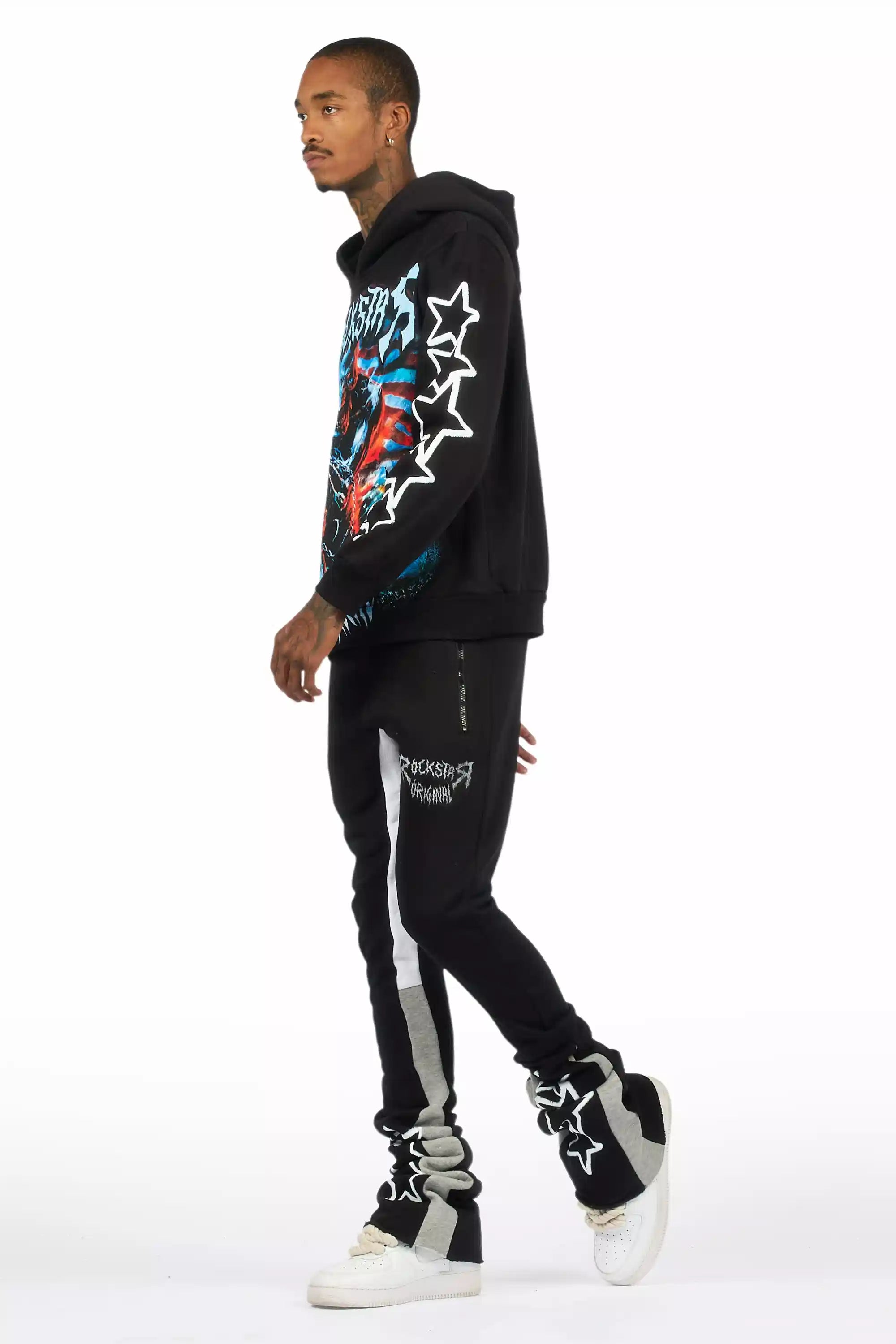 Krio Black/Grey Hoodie/Super Stacked Track Set