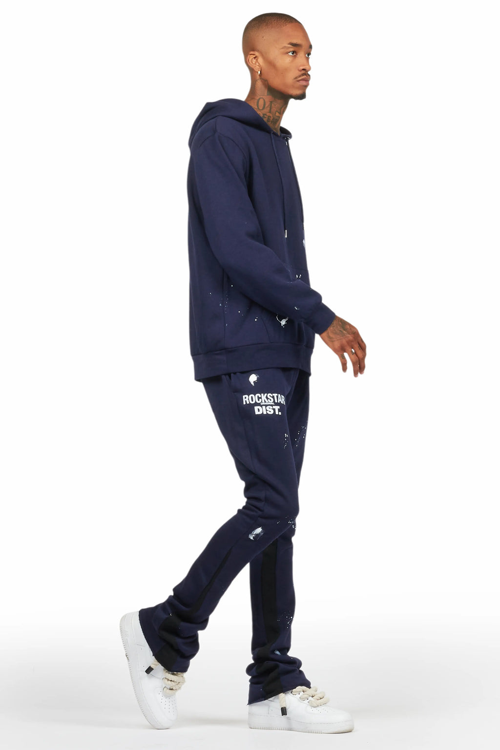 Raffer Navy Hoodie Flare Trackset