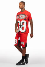 Allstar Red/White T-Shirt Short Set