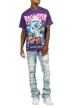 Kip Purple Oversized Graphic T-Shirt
