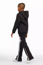 Boys Wizzurd Black/Grey Stacked Flare Track Set
