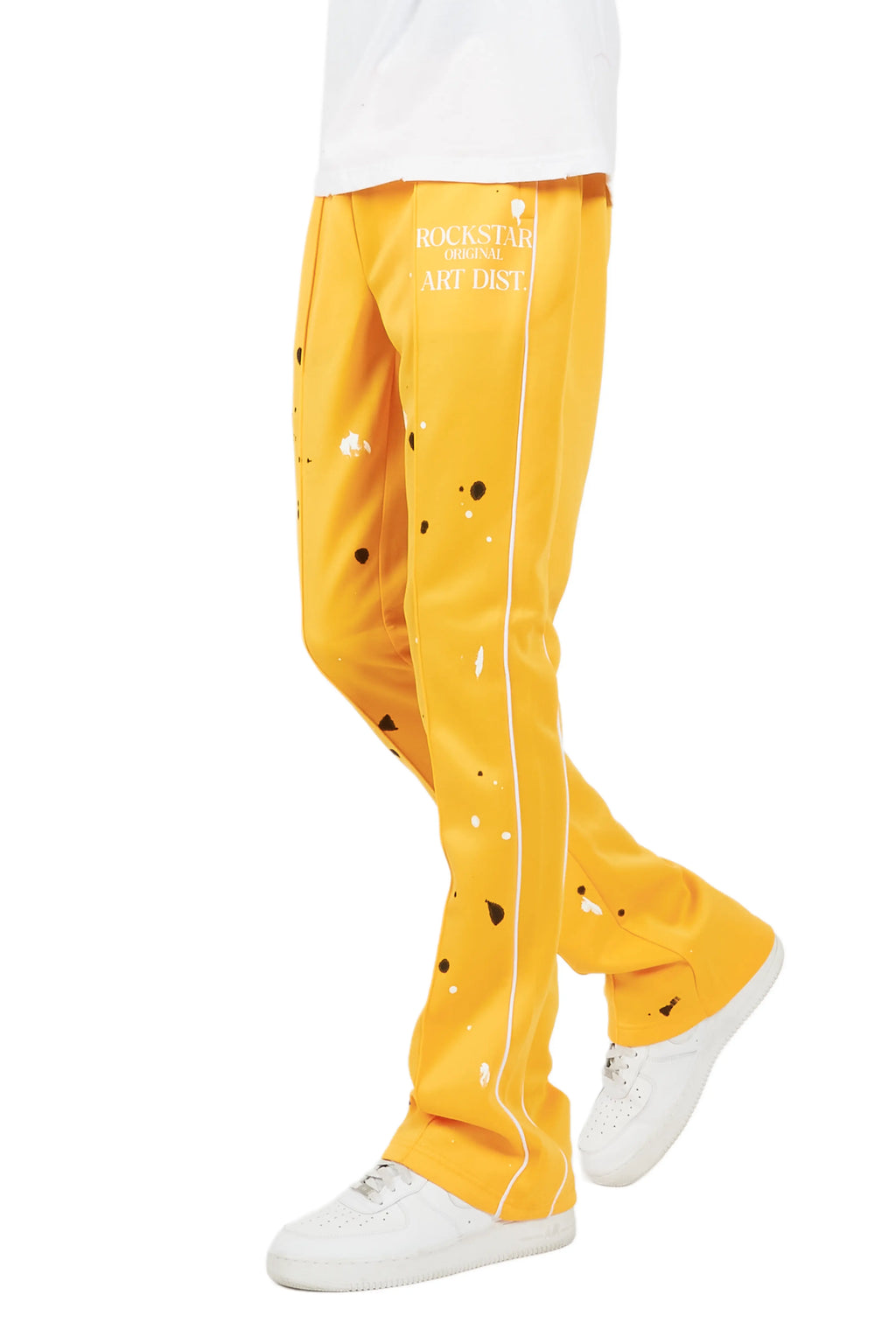 Jaco Yellow Stacked Flare Pant