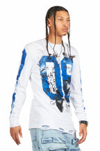 Grill White Long Sleeve Graphic T-Shirt