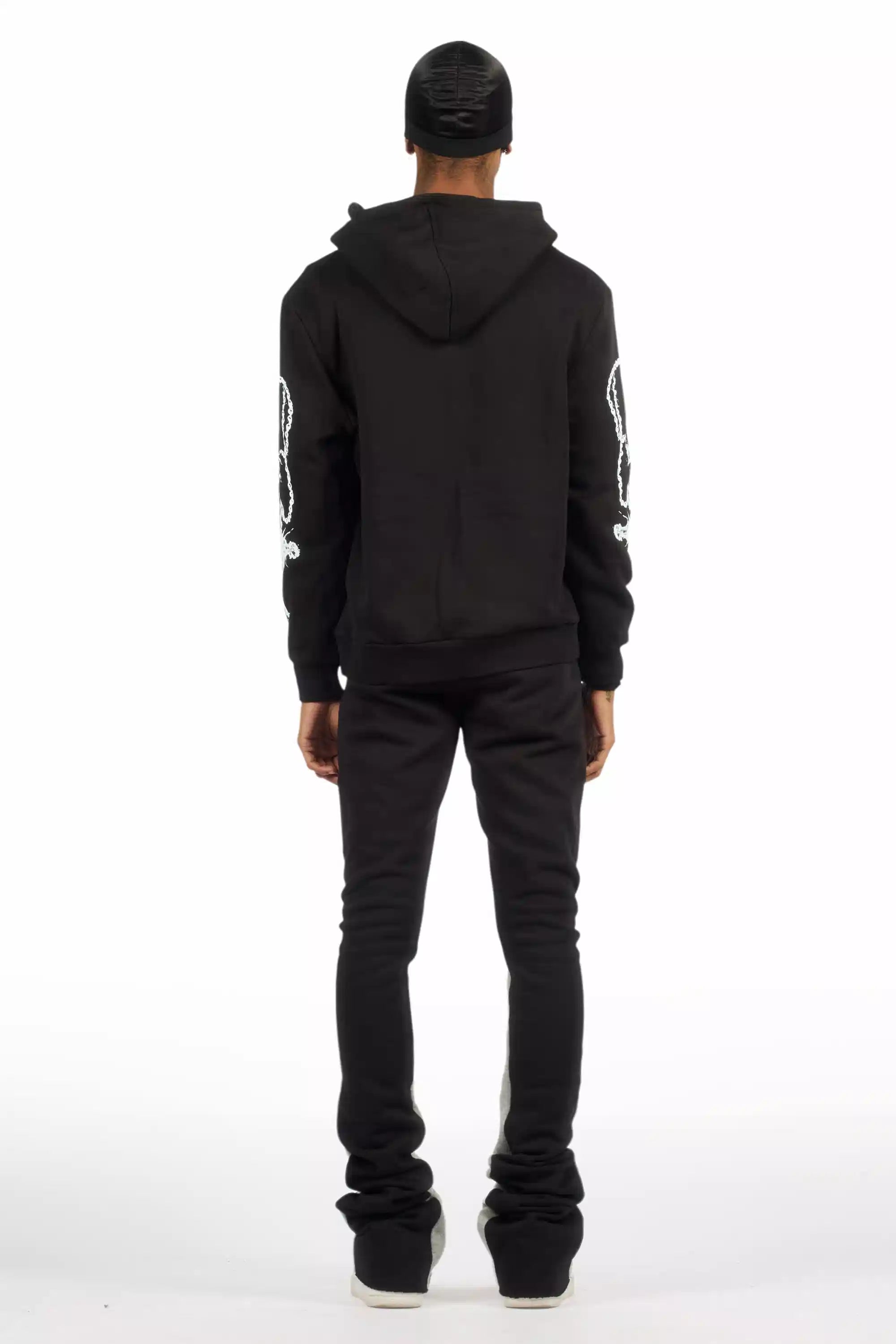 Vontae Black/Multi Hoodie/Super Stacked Track Set
