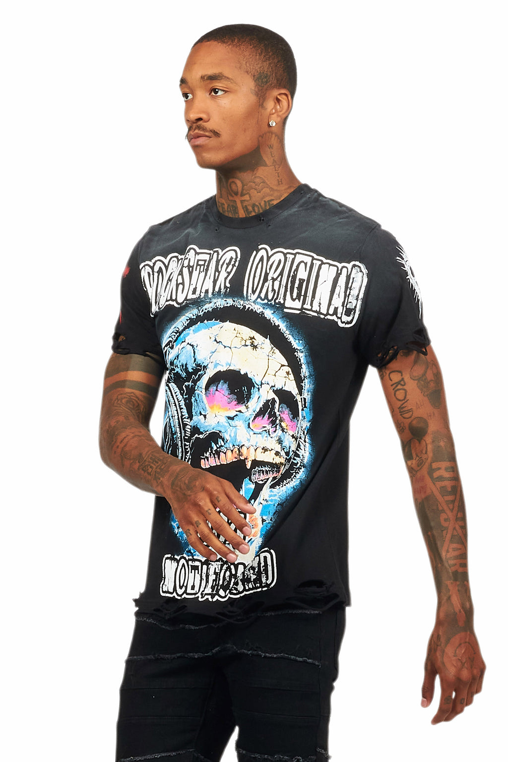 Amare Black Graphic T-Shirt