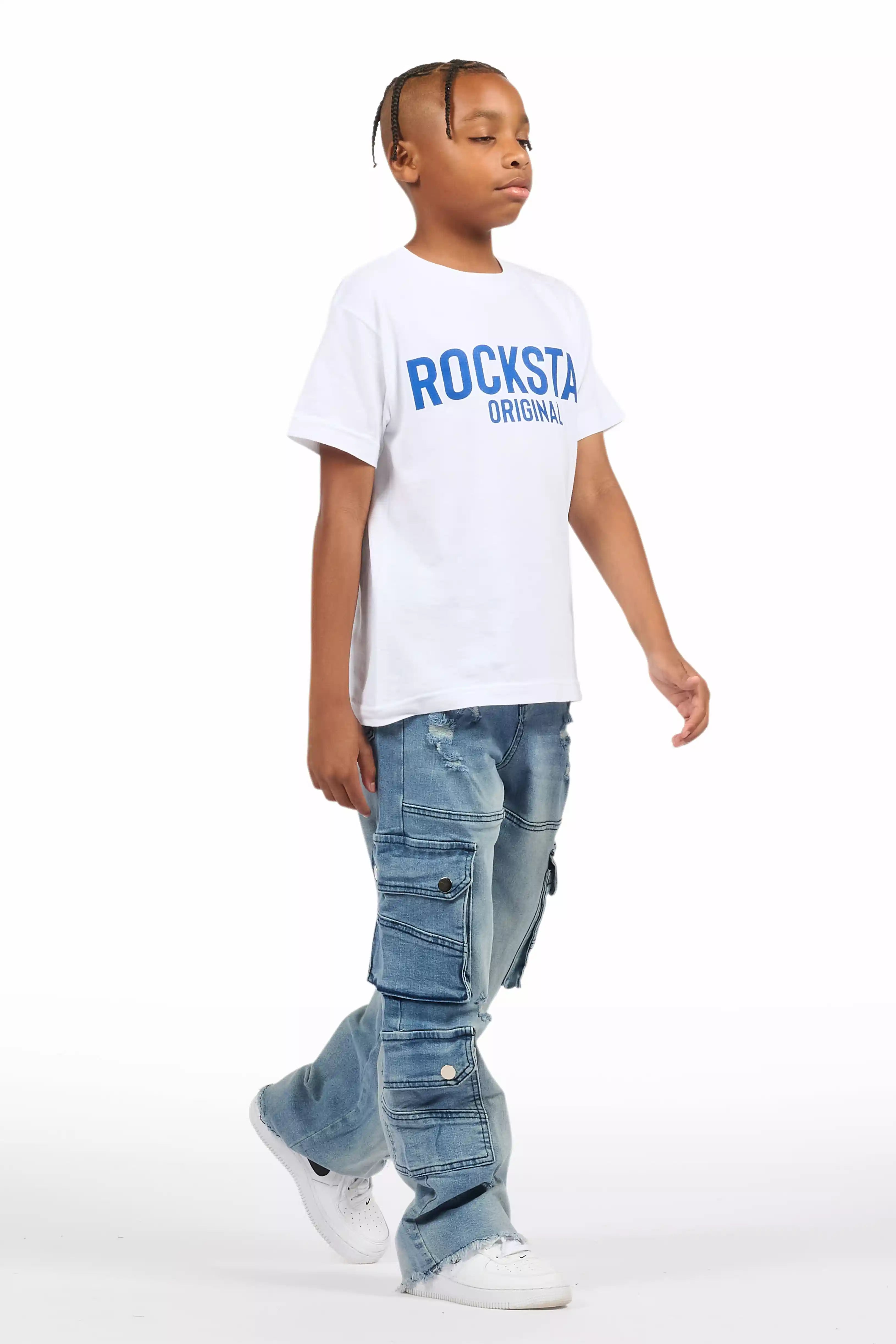 Boys Keylor Blue Baggy Fit Jean