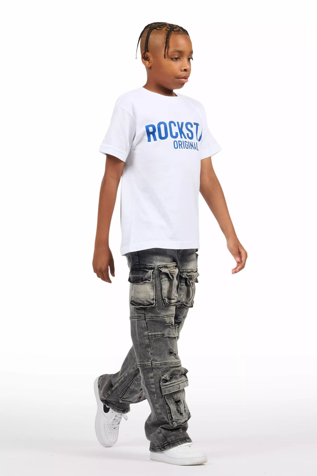 Boys Berdi Black Baggy Fit Jean