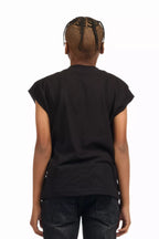 Boys Grill Black/Red Graphic Muscle T-Shirt