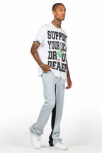 Briggs Heather Grey Baggy Pant