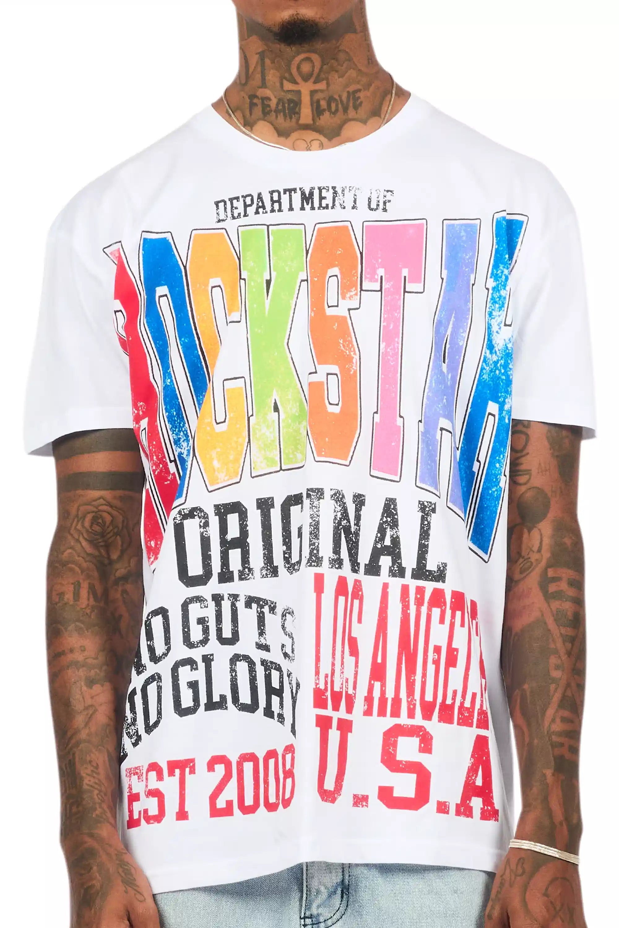 Keen White/Multi Oversized Graphic T-Shirt