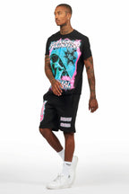 Amari Black Short Set