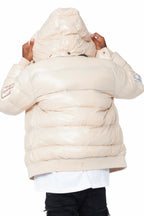 Cortland Beige Heavy Puffer Jacket