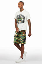 Sarge White/Camo T-Shirt/Short Set