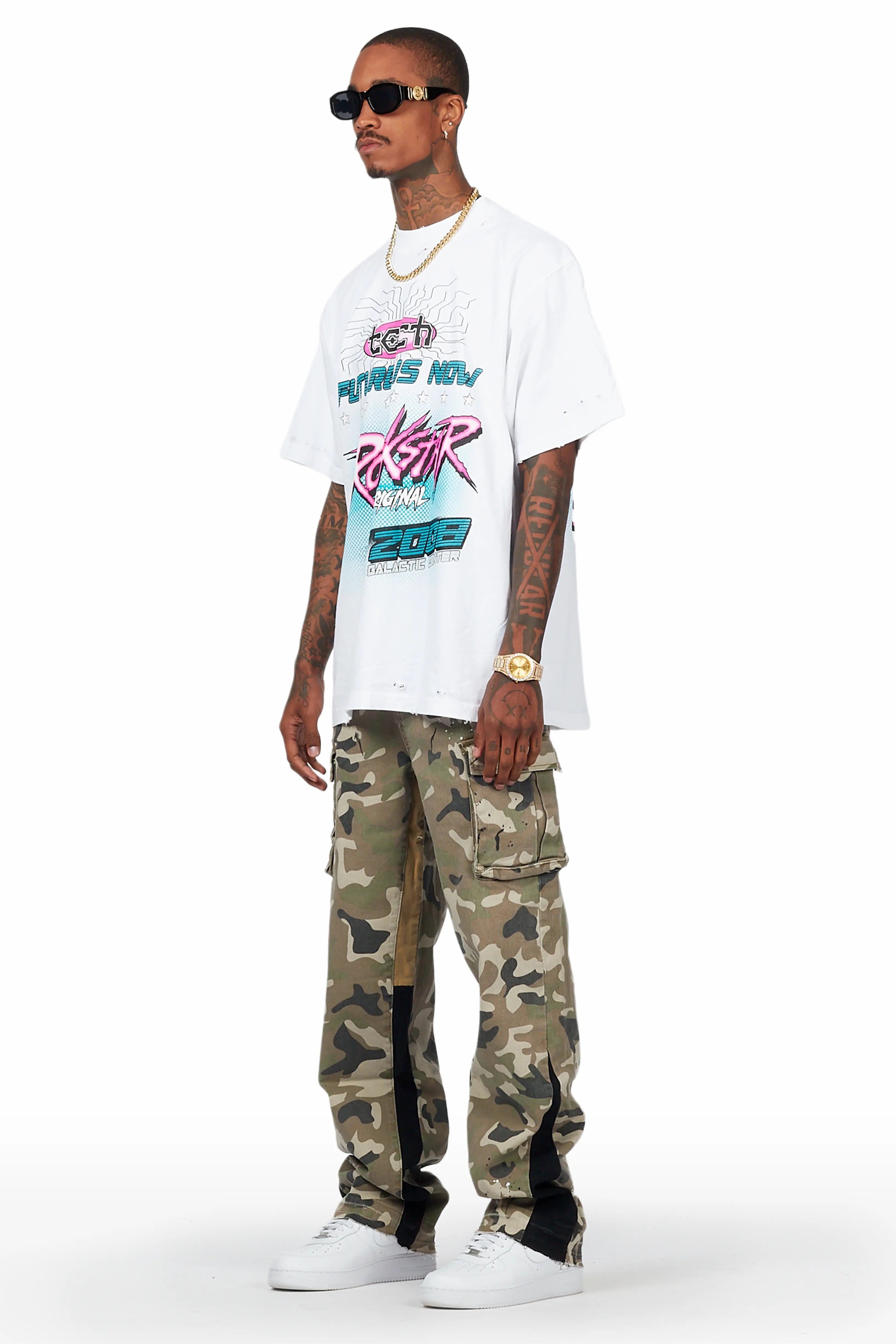 Dubaku Camo Baggy Fit Jean