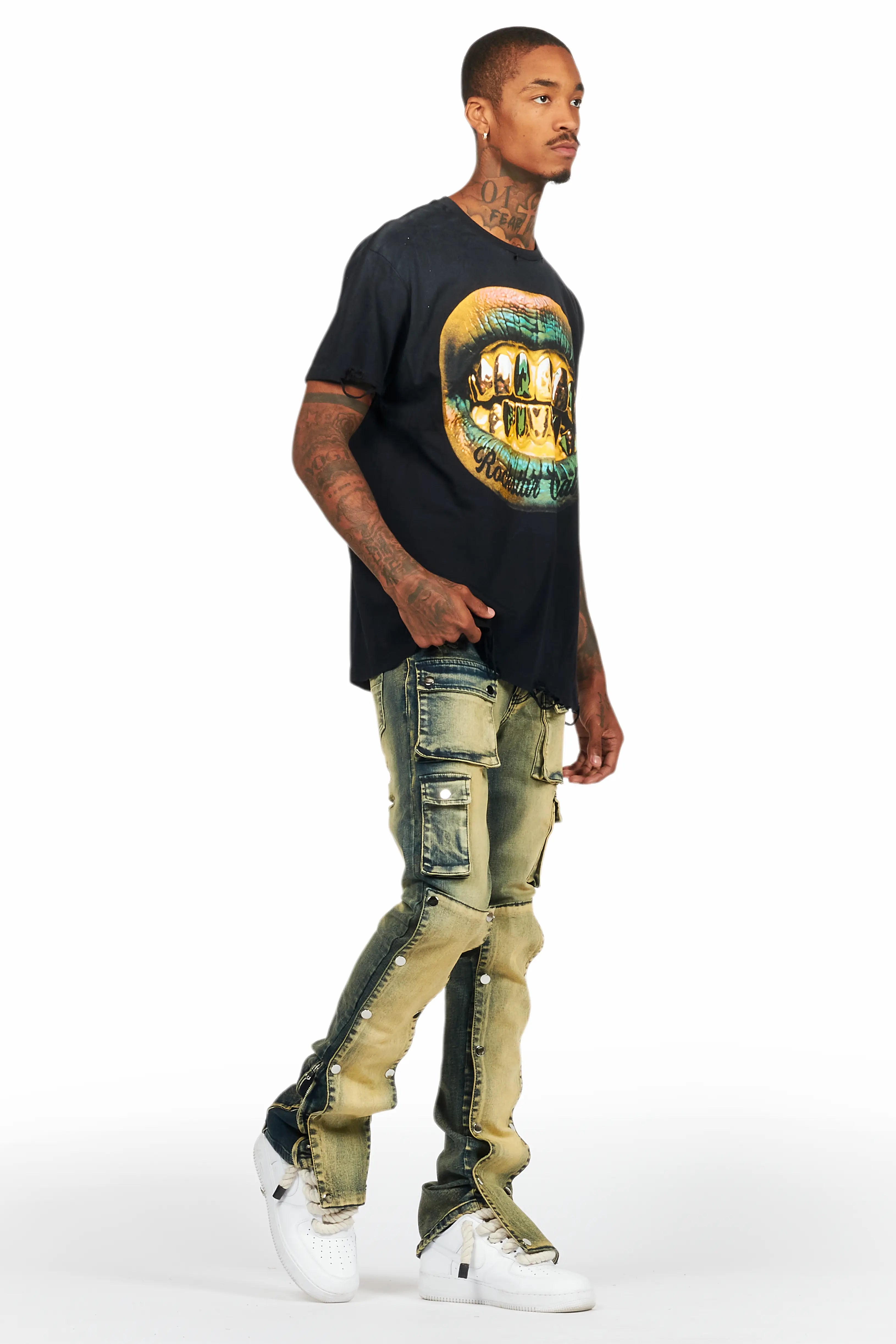 Gonen Black Oversized Graphic T-Shirt