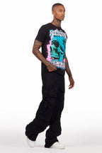 Pocketeer Black Baggy Cargo Fit Jean