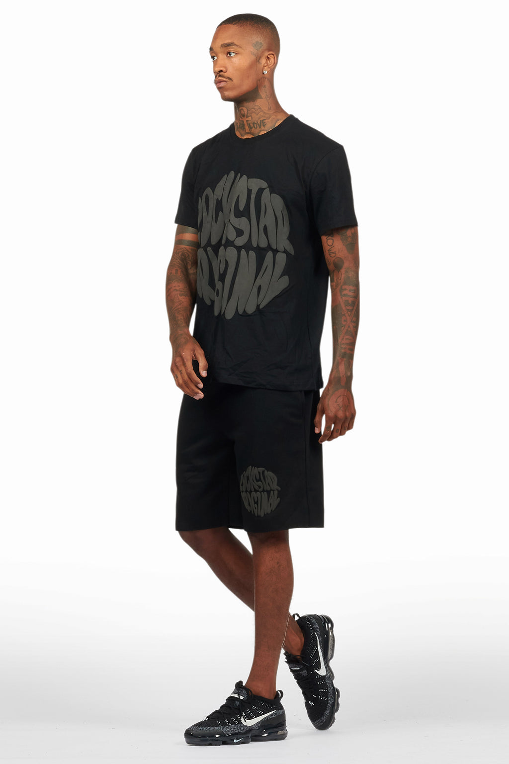 Thierry Black/Black T-Shirt/Short Set
