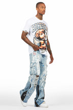 Dallin Blue Painter Baggy Cargo Jean