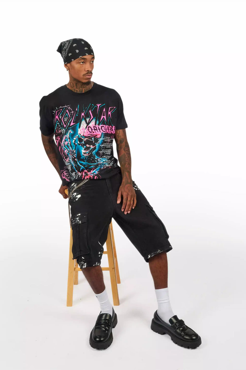 Nox Black/Pink Graphic T-Shirt