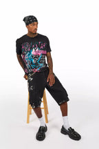 Nox Black/Pink Graphic T-Shirt