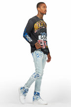 Kodak Blue Painter Stacked Flare Jean