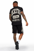 Members Black T-Shirt/Short Set