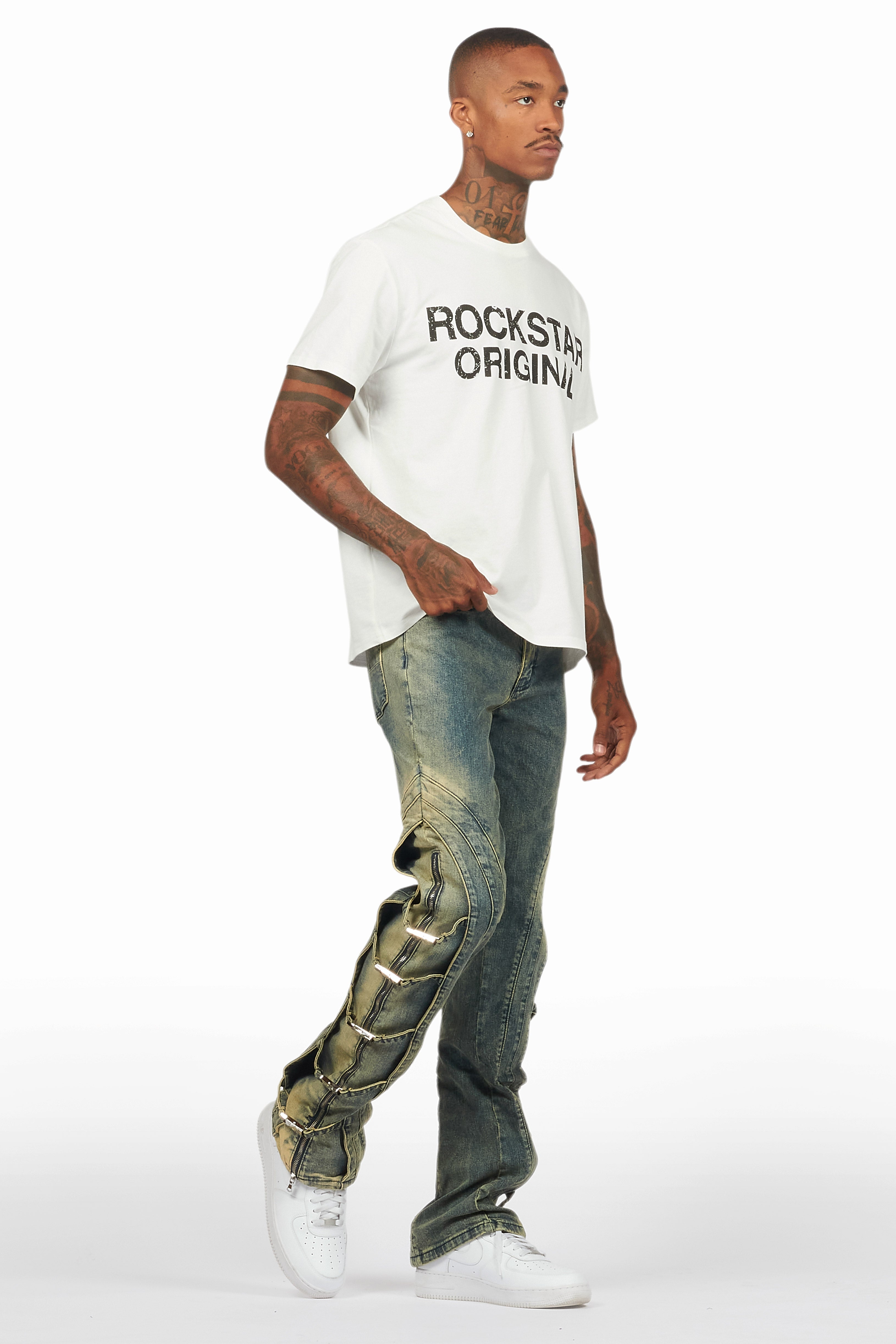 Attila Tint Stacked Flare Jean