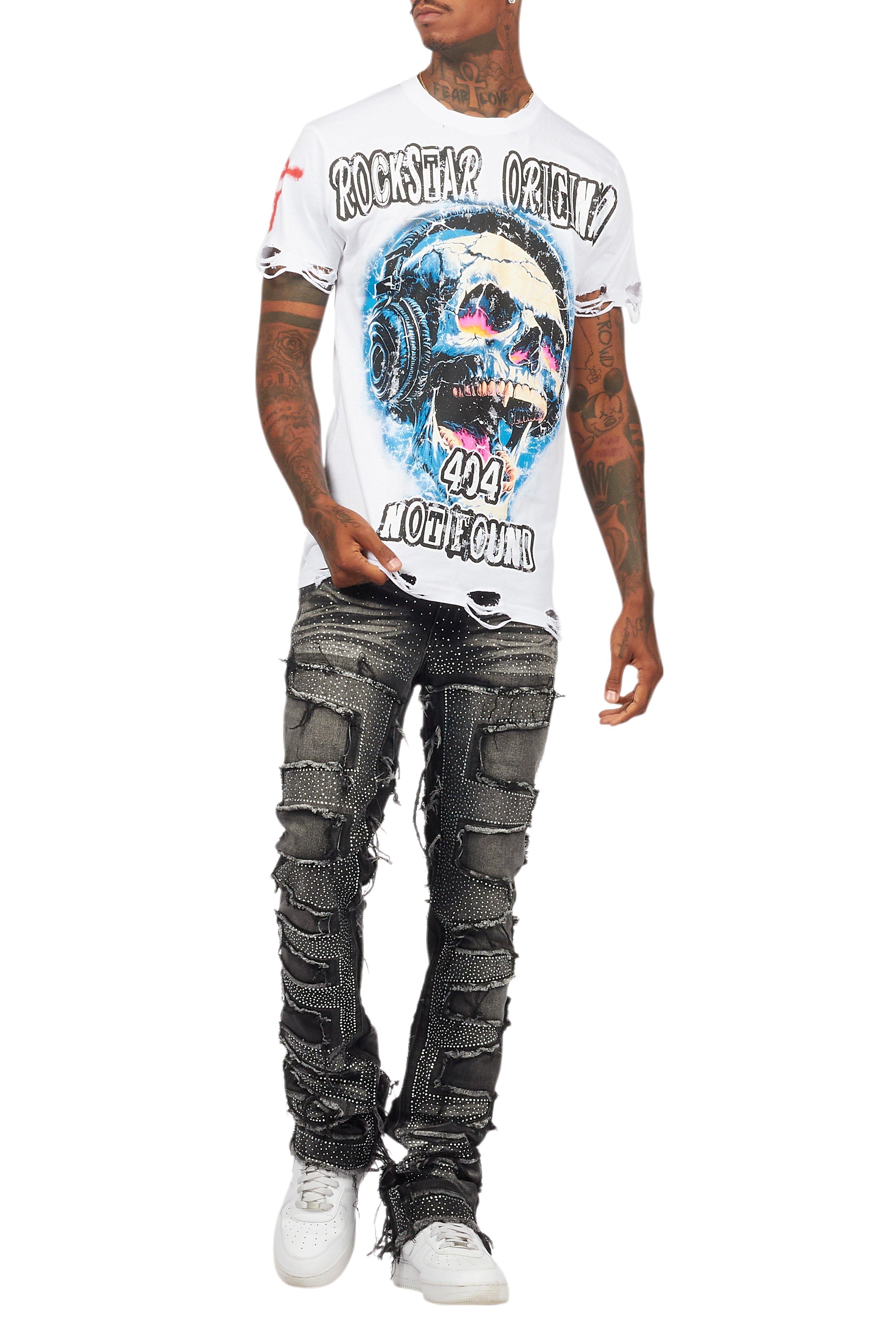Amare White Graphic T-Shirt
