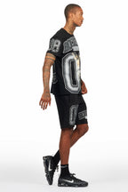 Fields Black/Grey T-Shirt Short Set