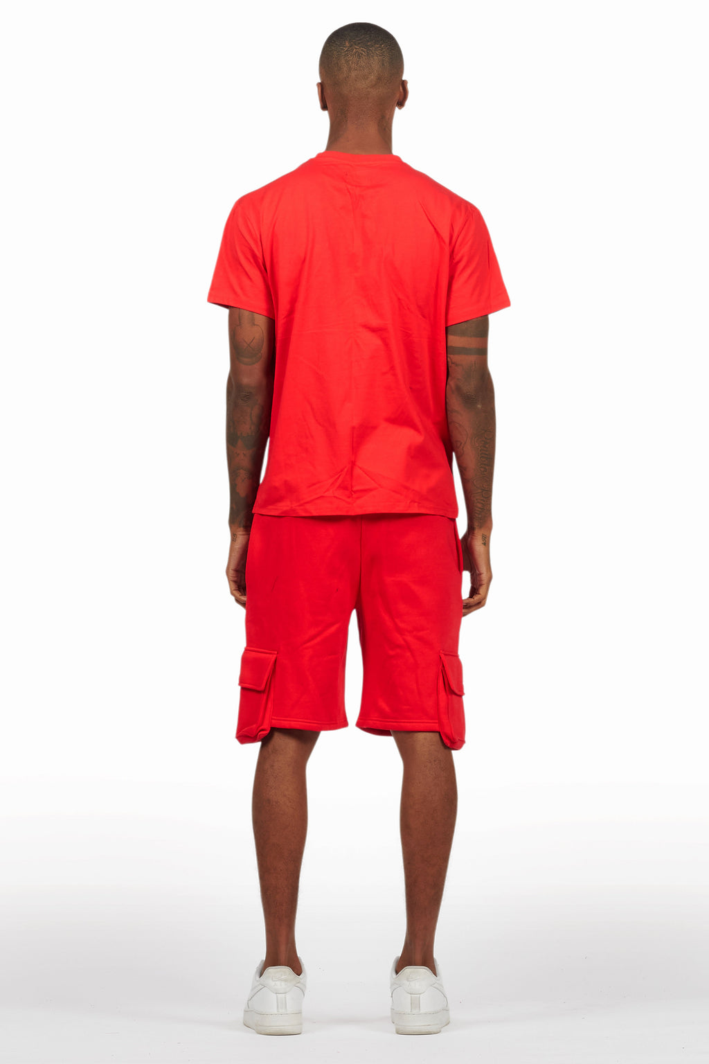 AllStar Red/White T-Shirt Cargo Short Set