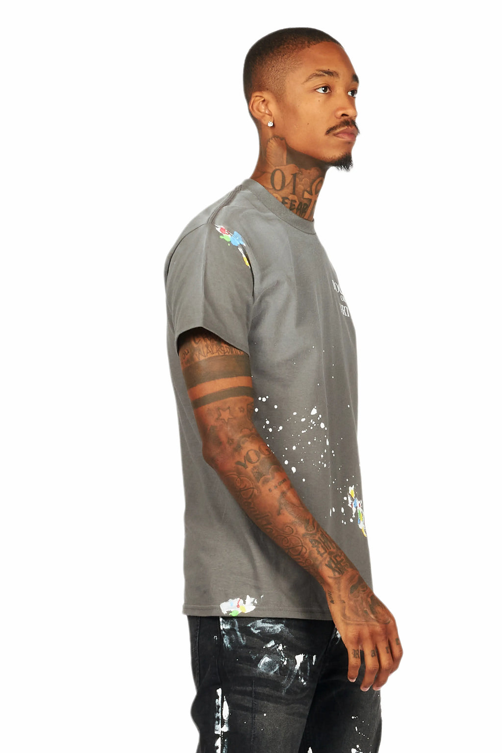 Palmer Vintage Grey Graphic T-Shirt