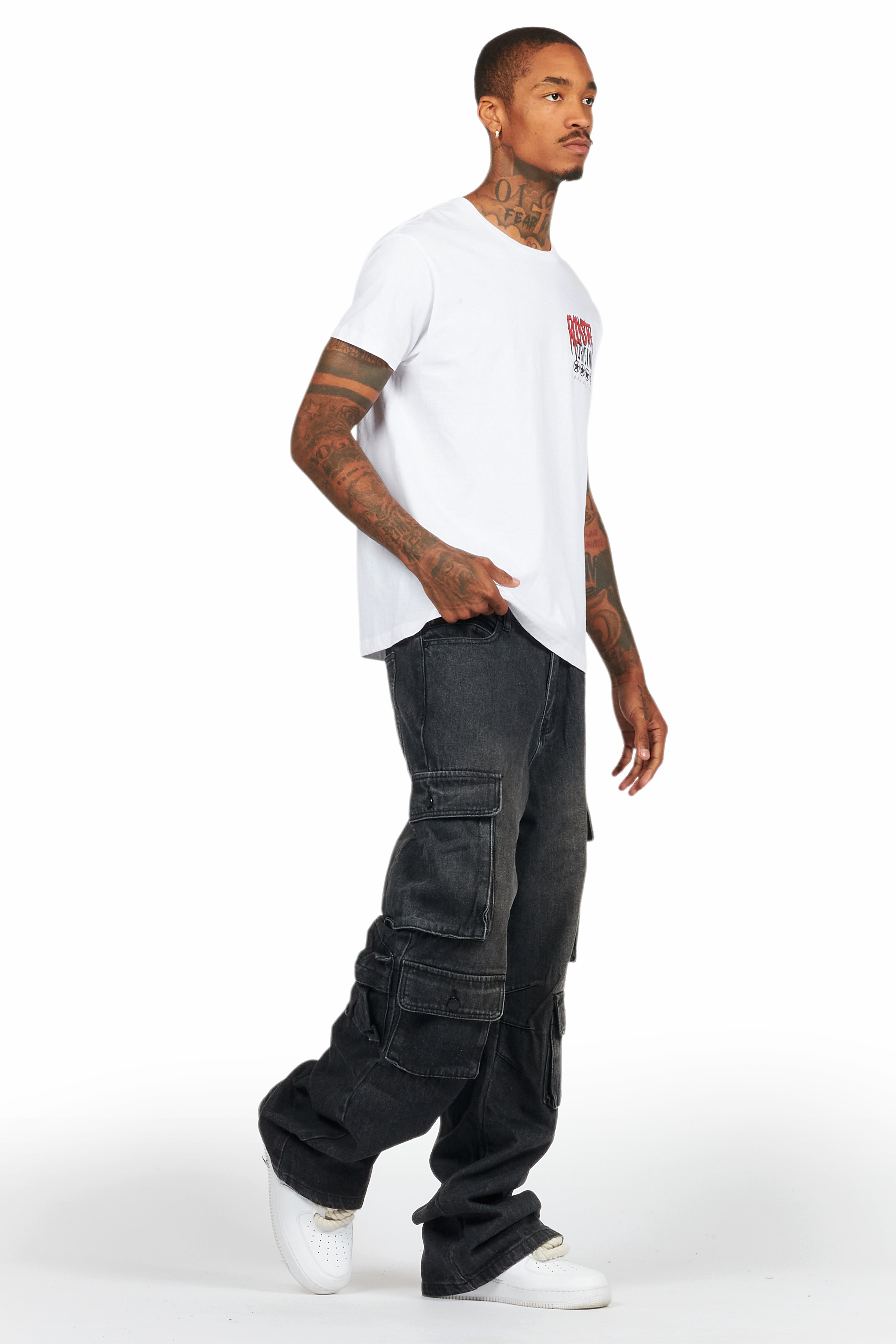 Wizzurd White Graphic T-Shirt