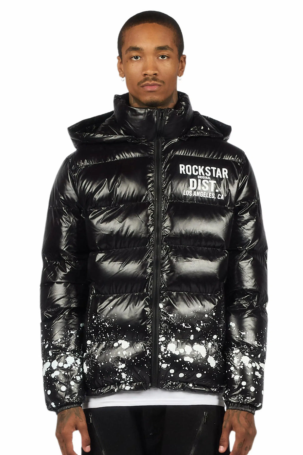 Raffer Black Heavy Puffer Jacket