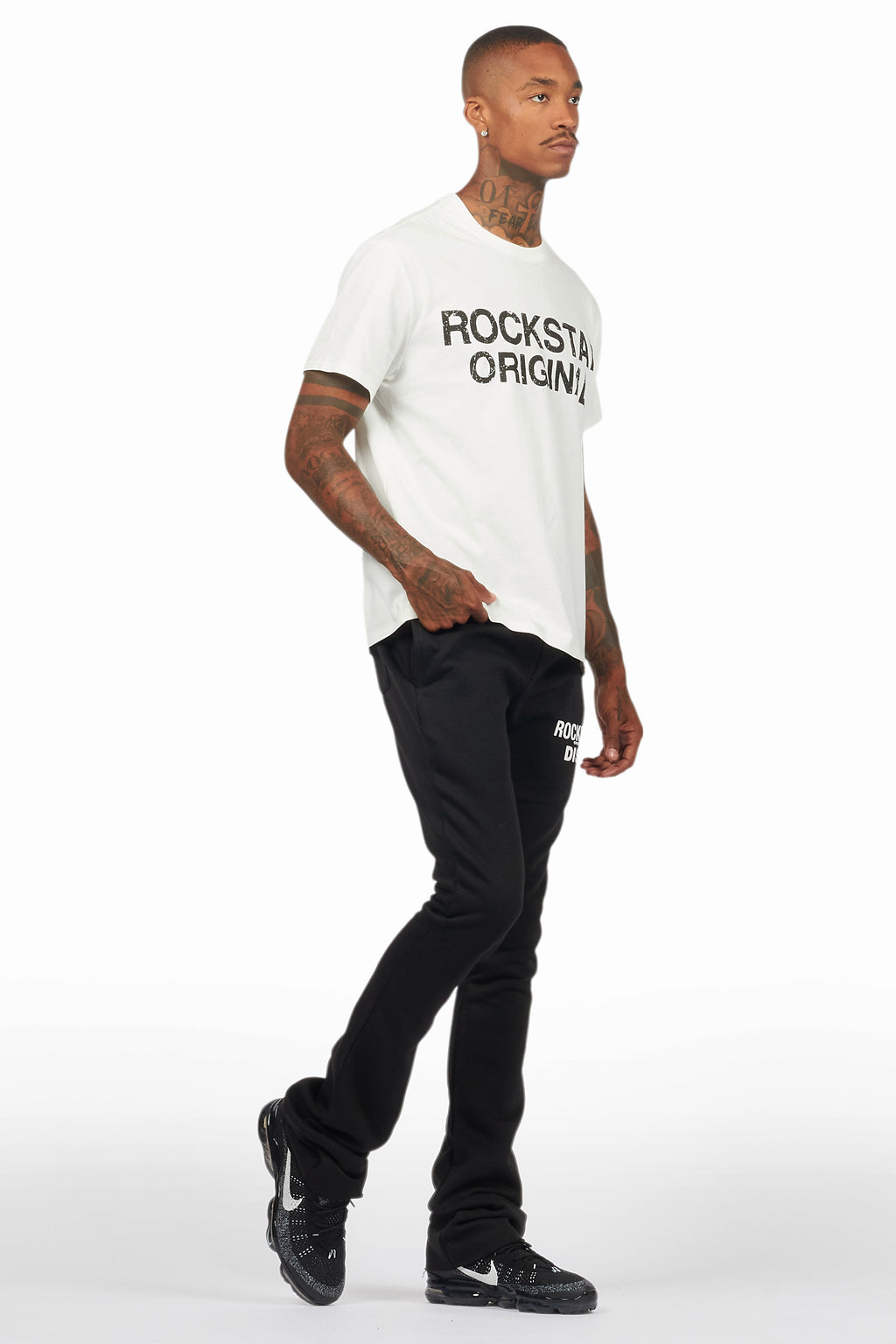 Alpine Black Stacked Flare Pant