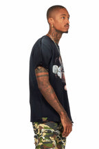 Janus Black Oversized Graphic T-Shirt