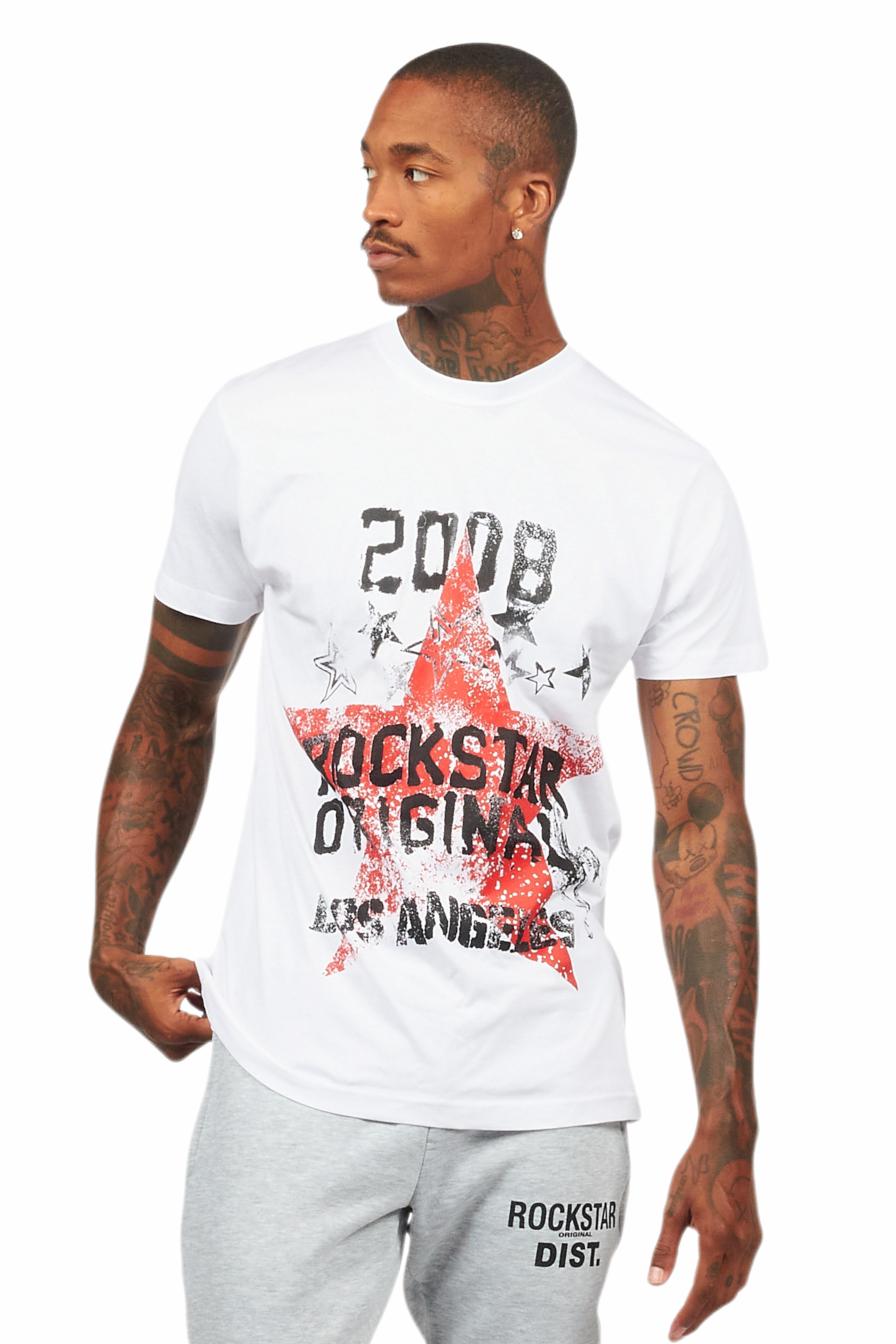 Kyrin White Graphic T-Shirt